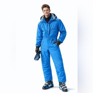 Vintage 80s/90s bright blue one-piece ski snowboarding 🏂 suit ❄️⛷️Bogner Mens 38